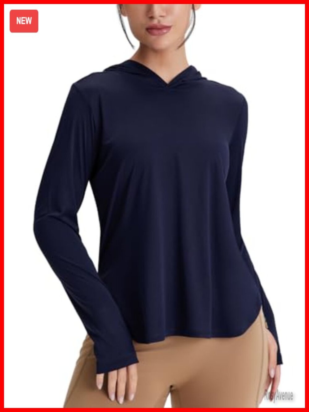 Womens UPF 50+ Sun Hoodie Long Sleeve Hiking Fishing Shirt Lightweight